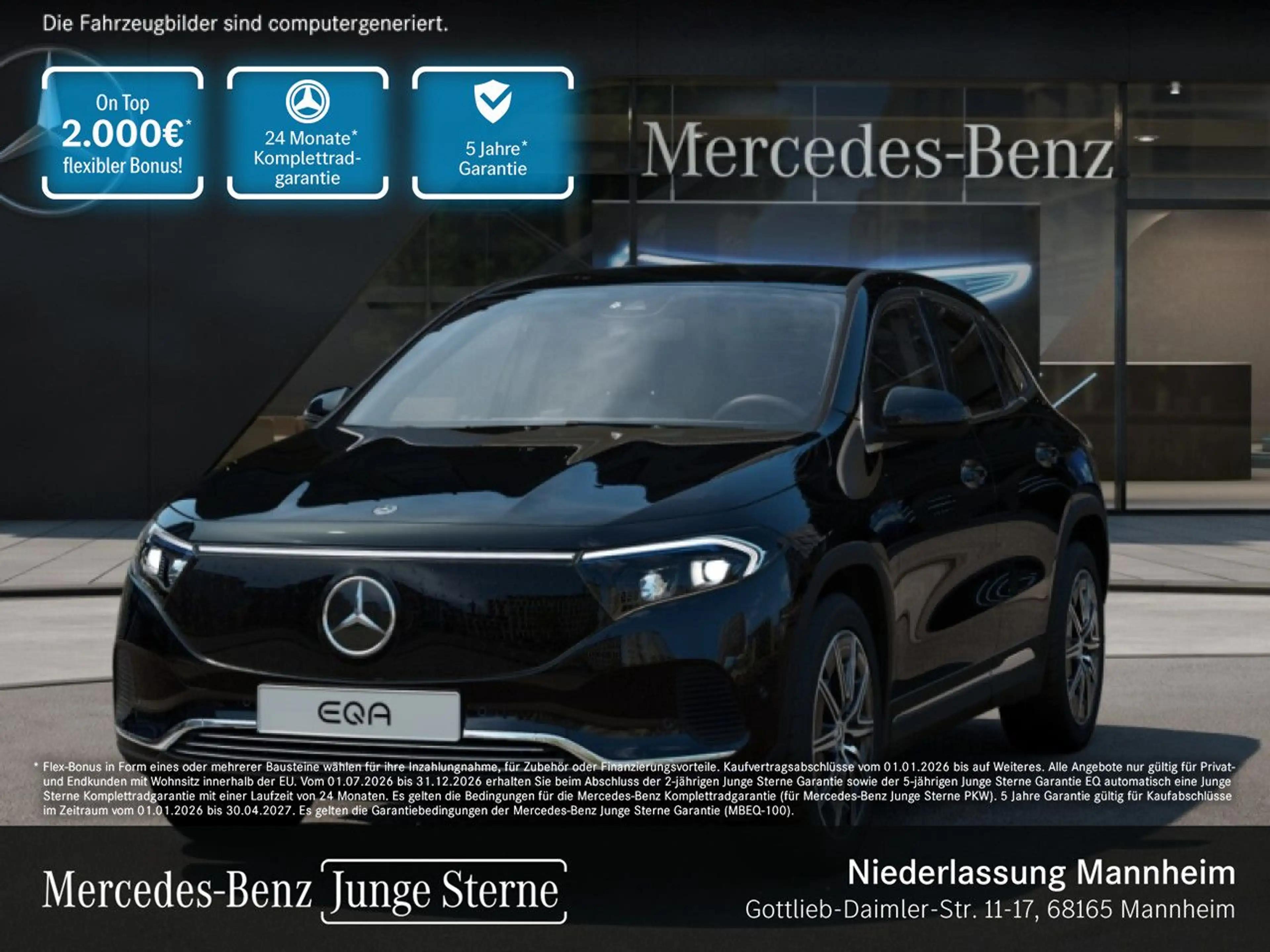 Mercedes-Benz EQA 250 PROG+ADVANCED+AHK+KAMERA+SPUR