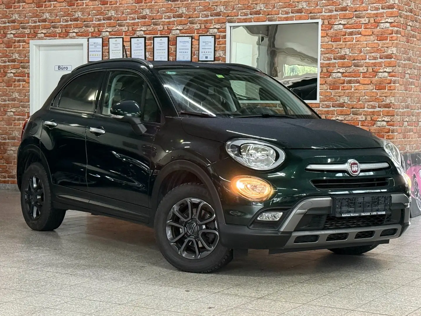 Fiat 500X Cross-1.4-Teilleder-PDC-Keyless-Tempomat Grün - 1