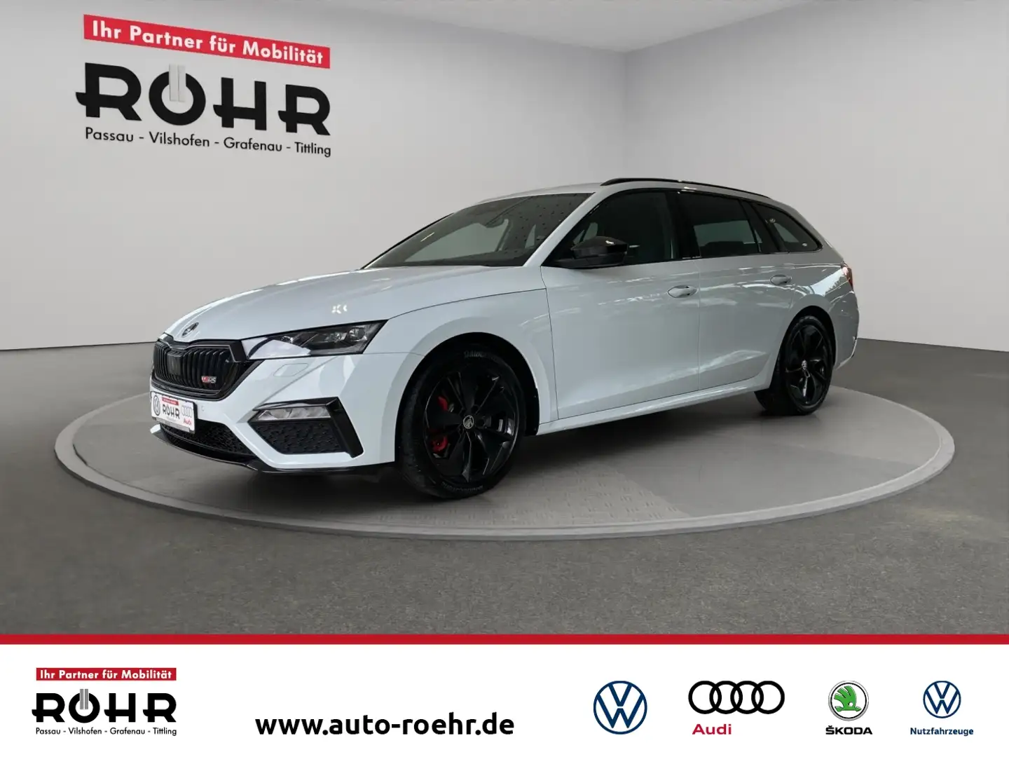 Skoda Octavia Combi RS (NAVI.LED.PDC.GRA.SHZ) 2.0 TSI Blanc - 1