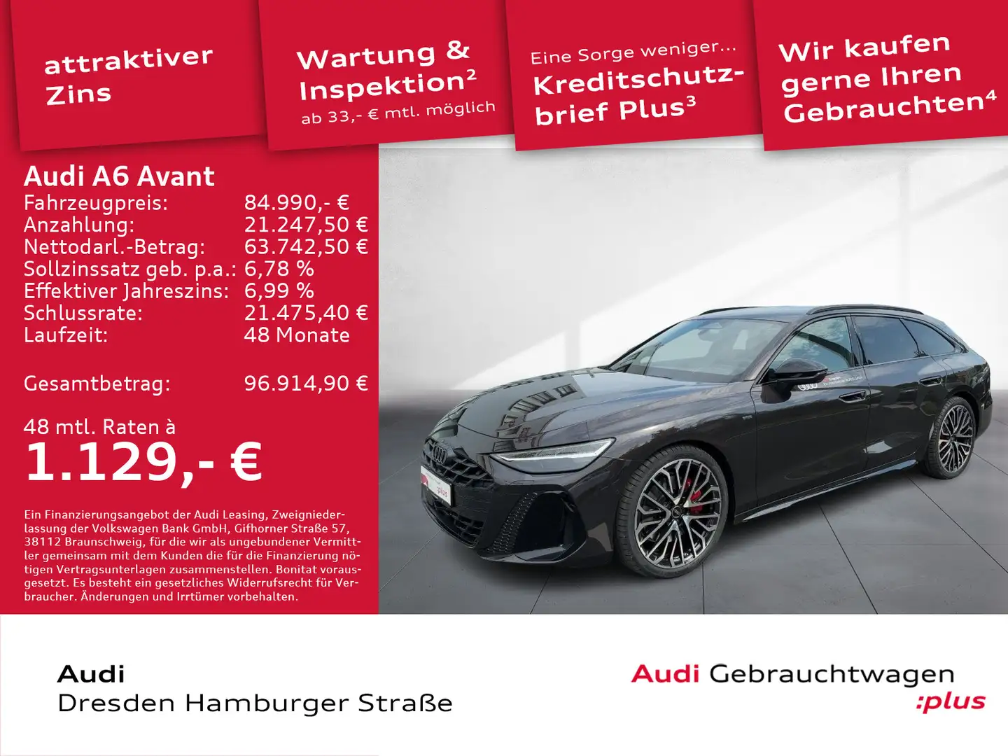 Audi A6 e-hybrid edition one quattro 270 kW S t Braun - 1