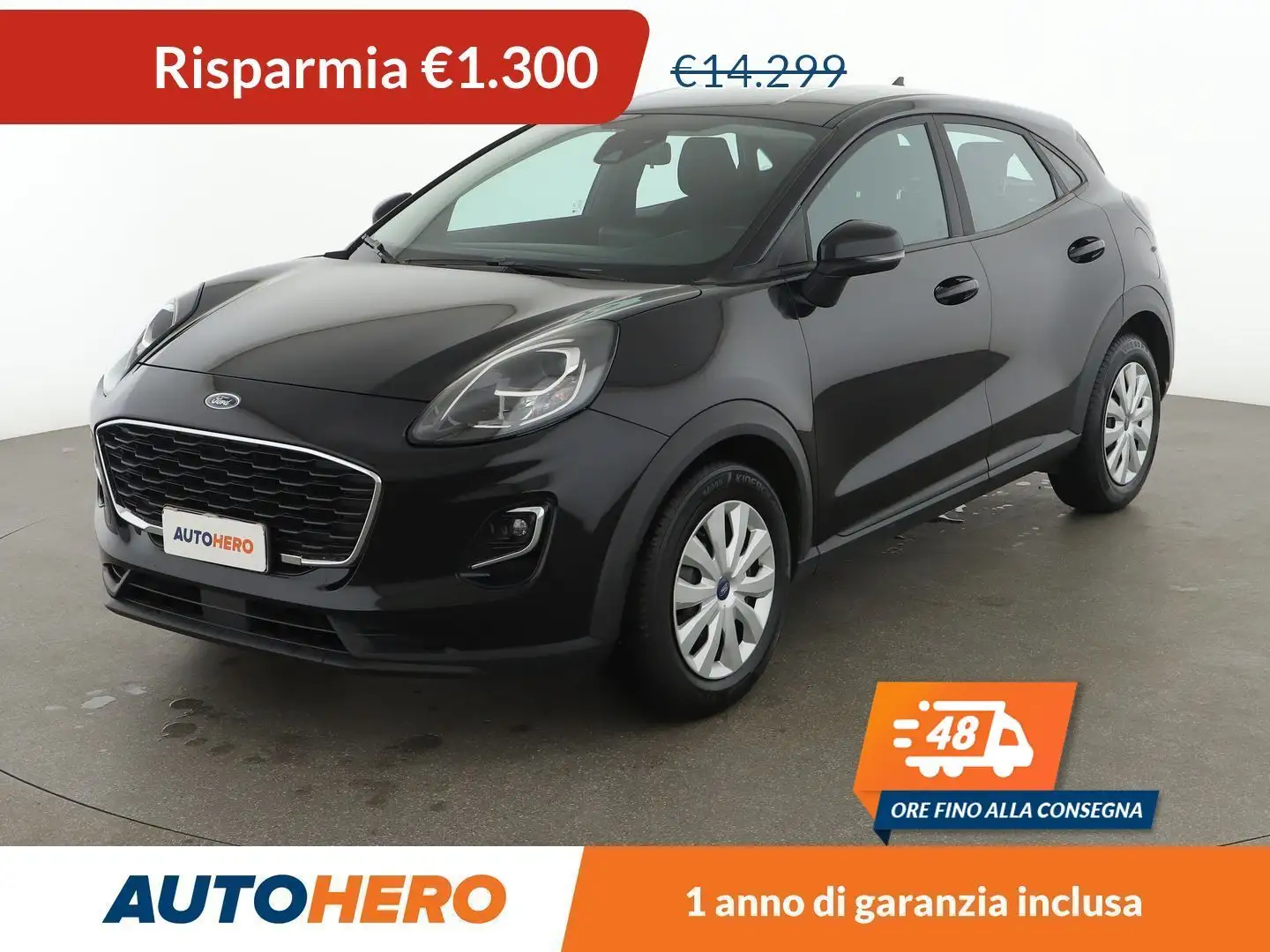 Ford Puma 1.0 EcoBoost Connect 95 CV Nero - 1