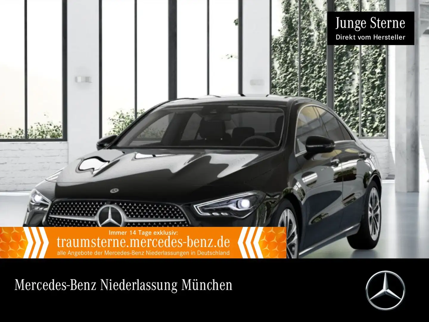 Mercedes-Benz CLA 180 d PROGRESSIVE+360°+LED+TOTW+KEYLESS+8G Zwart - 1