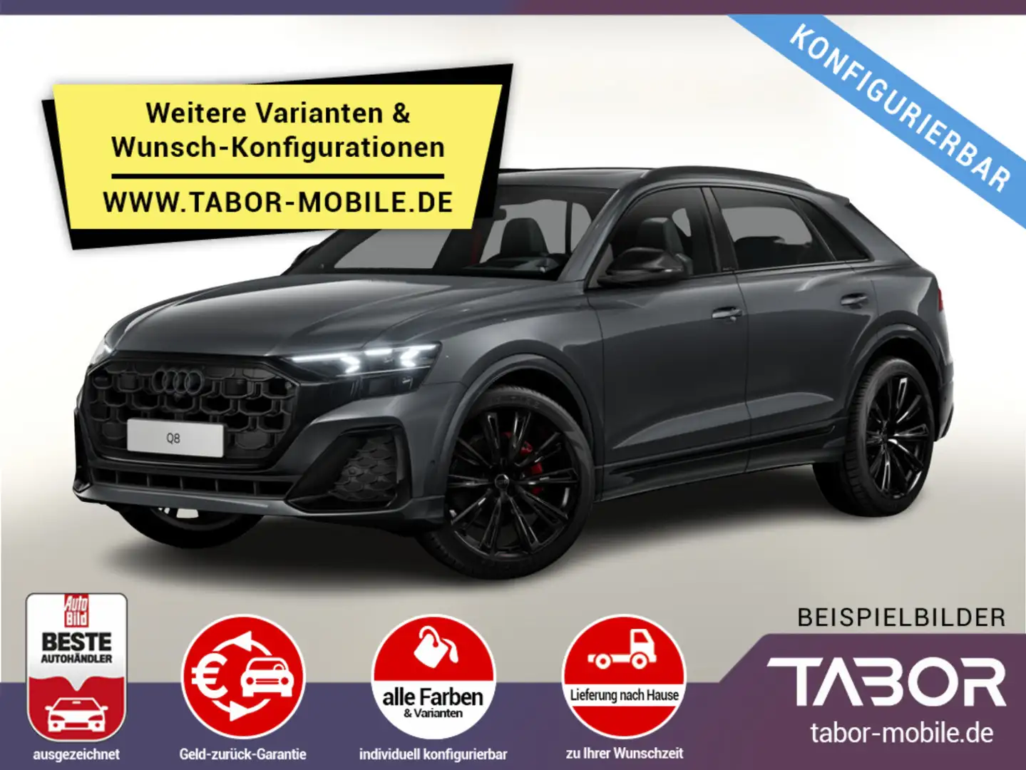 Audi Q8 45 TDI Facelift Matrix Nav VirCo+ Keyless Kam Fehér - 1
