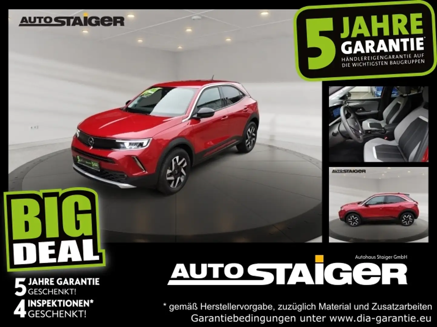 Opel Mokka 1.2 Turbo Allwetter*Sitzheizg*Parksns*Navi Czerwony - 1