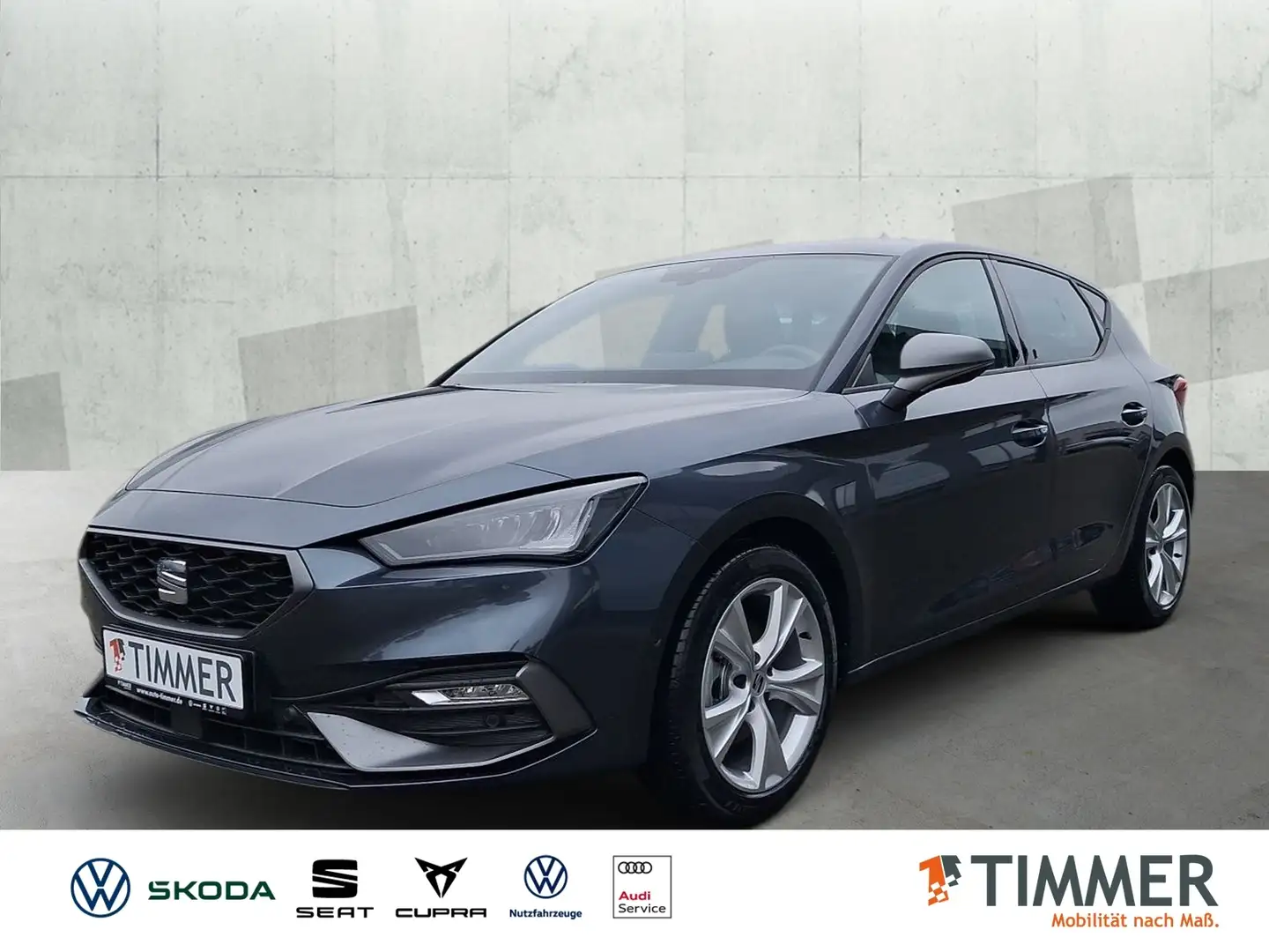 SEAT Leon FR 1.5 eTSI 110kW (150 PS) *DSG*PDC*RFK*ACC*Navi* Grau - 1