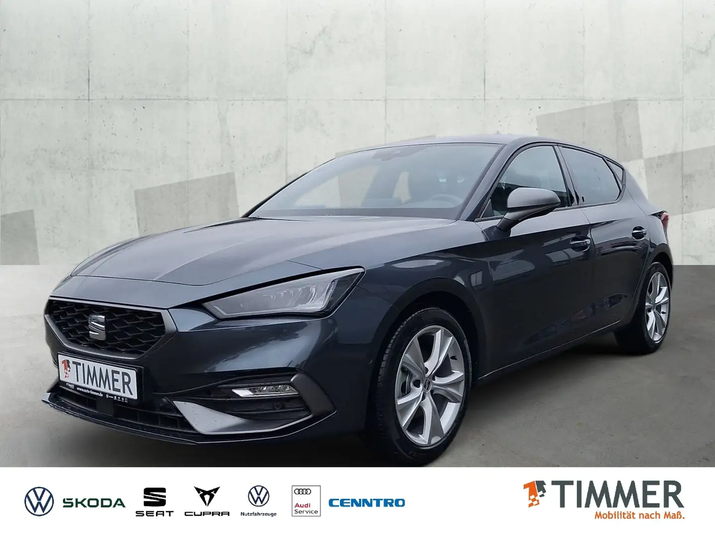 SEAT Leon FR 1.5 eTSI 110kW (150 PS) *DSG*PDC*RFK*ACC*Navi* Grijs - 1