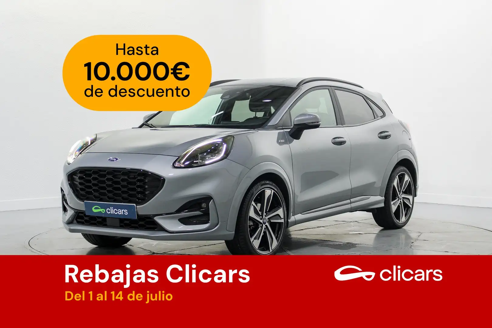 Ford Puma 1.0 EcoBoost MHEV ST-Line X 125 Argent - 1
