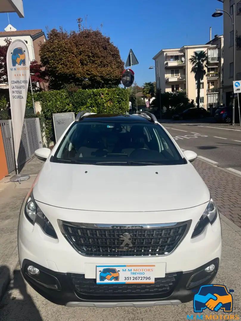 Peugeot 2008 1° serie unico proprietario Bianco - 2
