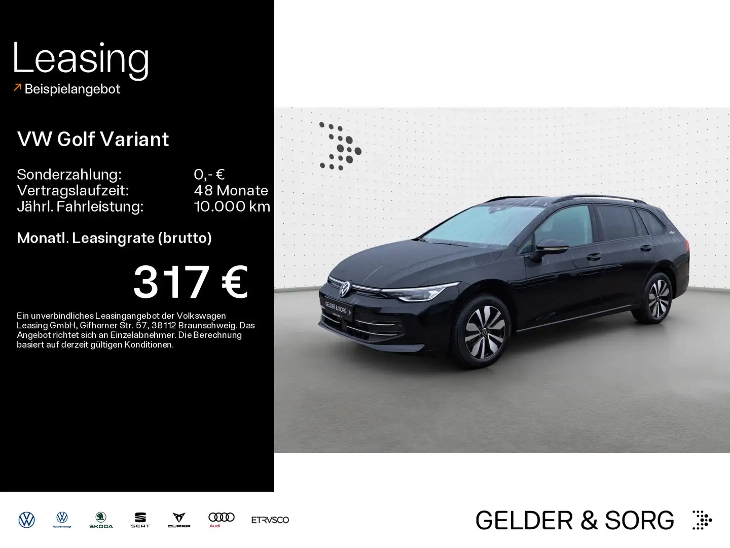 Volkswagen Golf Variant Life 1.5 TSI AHK*LED*RFK*Digital Schwarz - 1