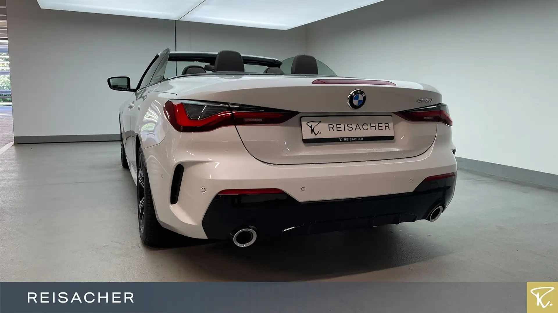 BMW 420 i A Cabrio M-Sport,AHK,Leder,Autom Alb - 2