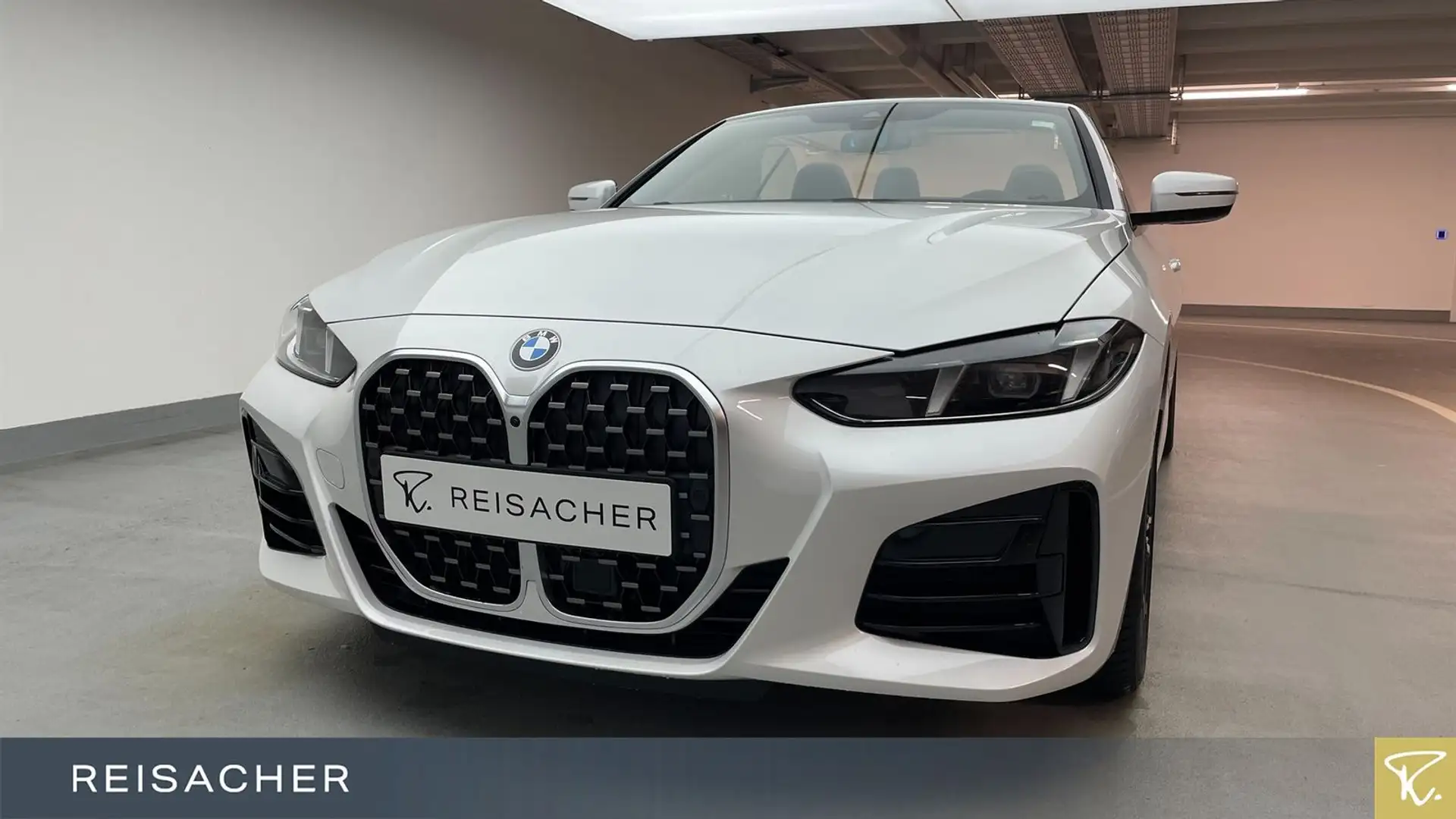 BMW 420 i A Cabrio M-Sport,AHK,Leder,Autom Alb - 1