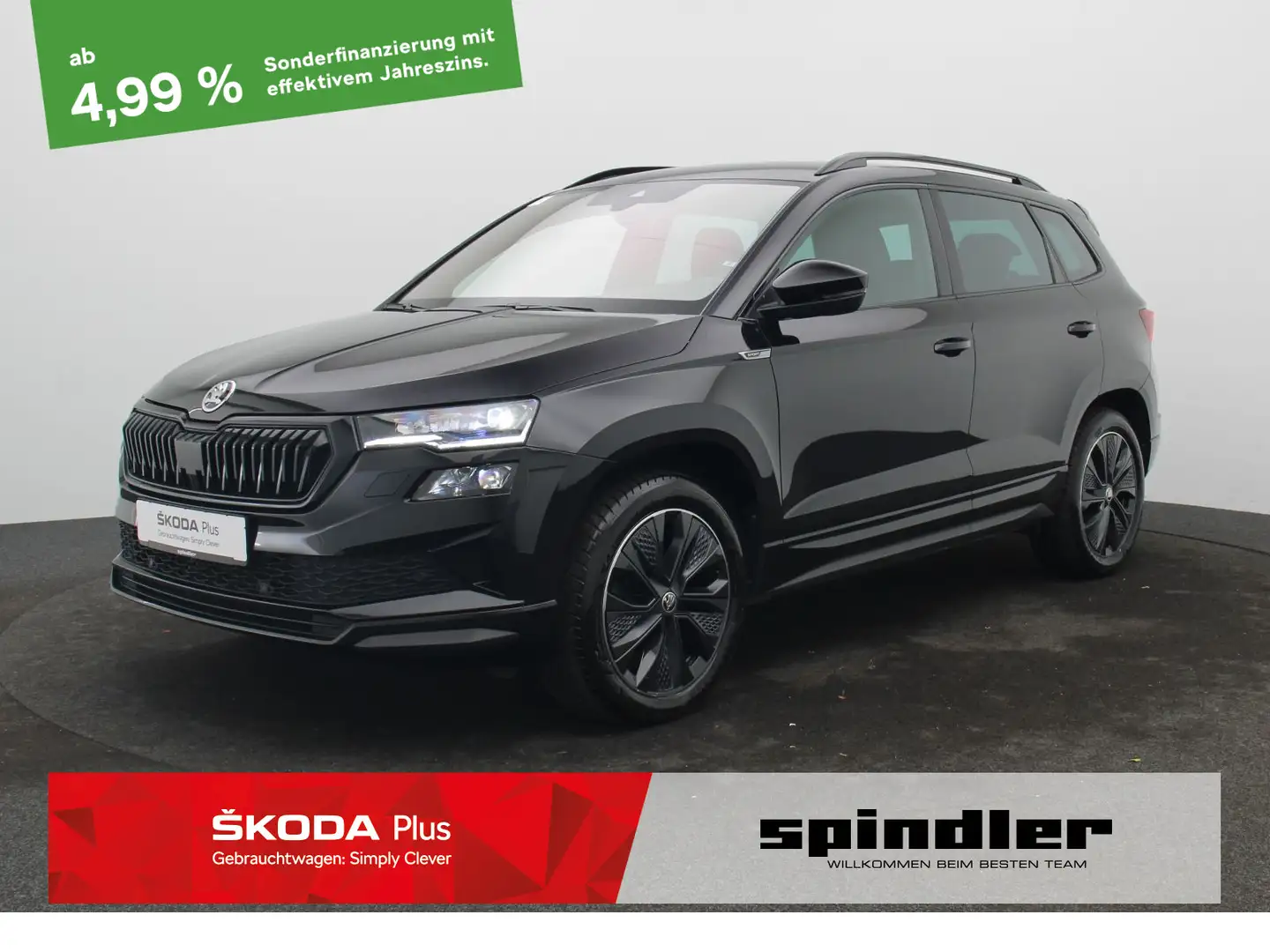 Skoda Karoq Sportline 2.0TDI 4x4 DSG/ Matrix, AHK, RFK Negro - 1