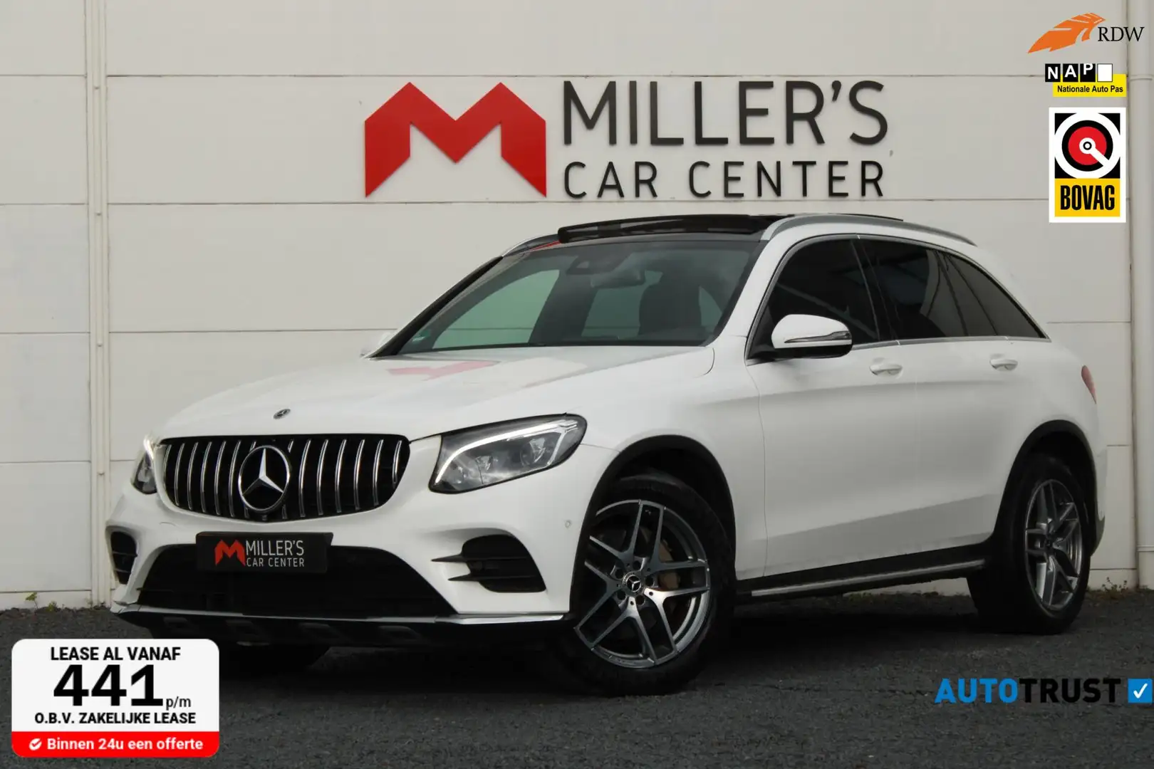 Mercedes-Benz GLC 250 4MATIC Pano AMG Camera Sfeerverlichting Weiß - 1