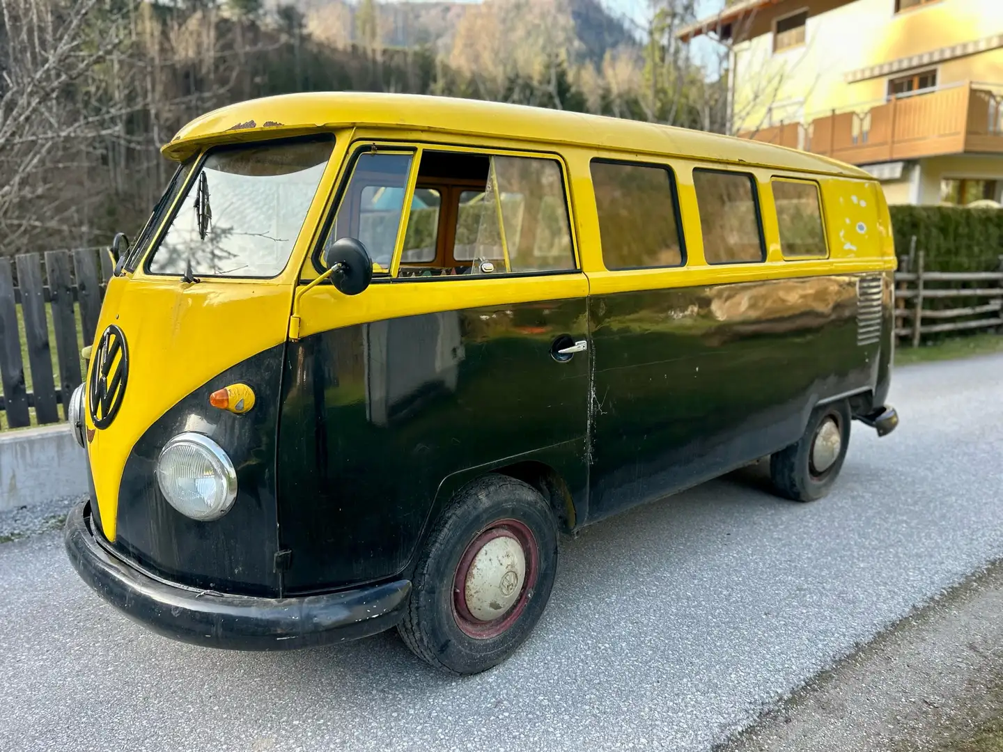 Volkswagen T1 Typ 23 Fensterbus Bulli Fekete - 1