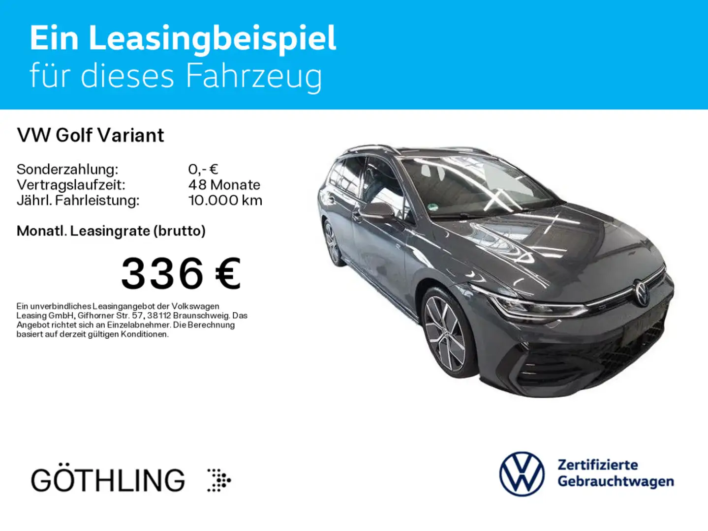 Volkswagen Golf Variant R-Line 1.5 TSI*NAVI*KAM*18Zoll*ASG* Grau - 2