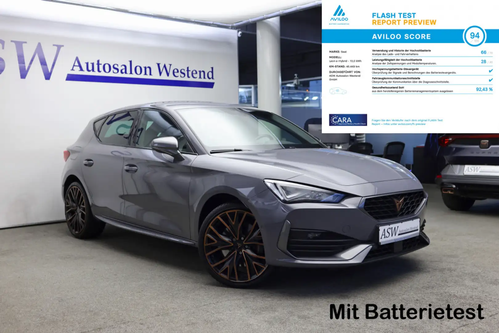 CUPRA Leon 1,4 E-HYBRID 19-ZOLL COOPER   FULL LINK Grau - 1