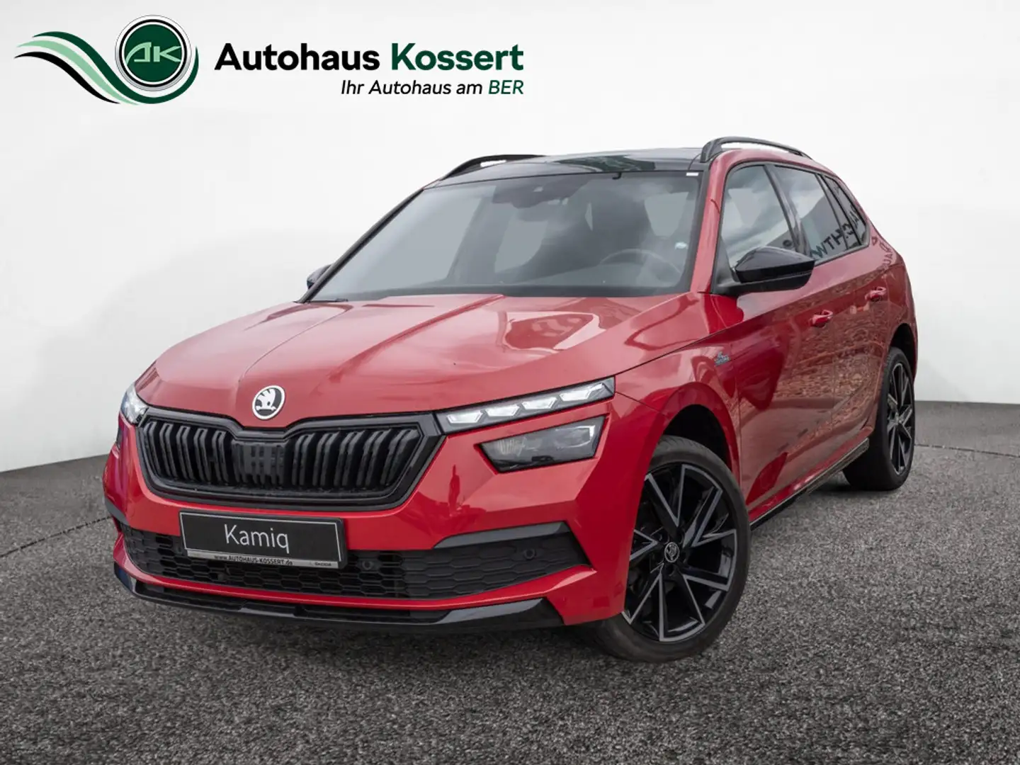Skoda Kamiq 1.0 TSI Monte Carlo NAVI ACC LED PANO Rood - 1