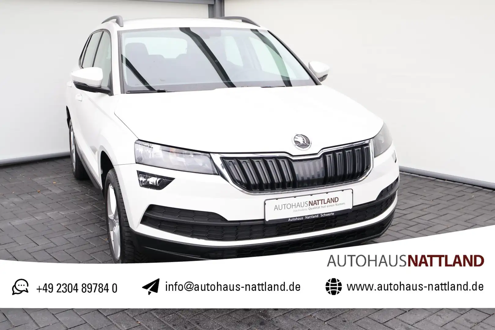 Skoda Karoq Ambition 1.0 TSI DSG PDC Klima Sitzh. Weiß - 1