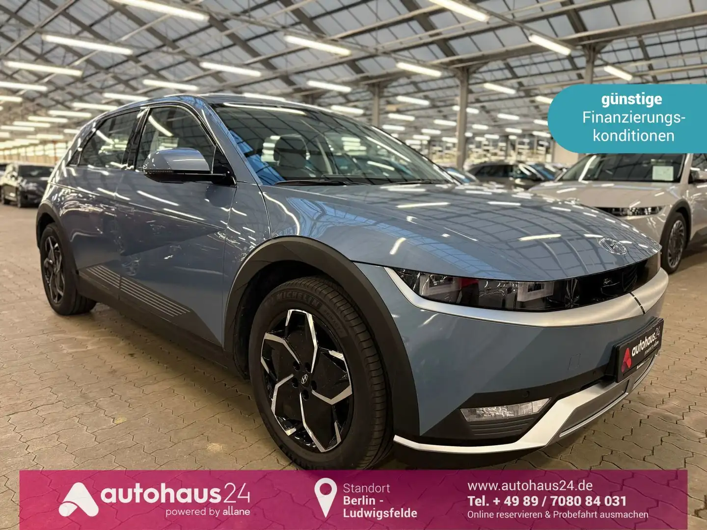 Hyundai IONIQ 5 Dynamiq 58 kWh|ACC|Kamera|Navi Blau - 1