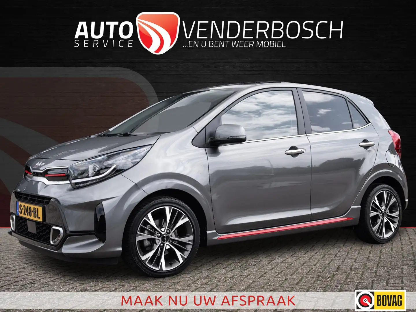 Kia Picanto 1.0 T-GDi GT-Line 5p 101pk | Alle opties | Pano | Grey - 1