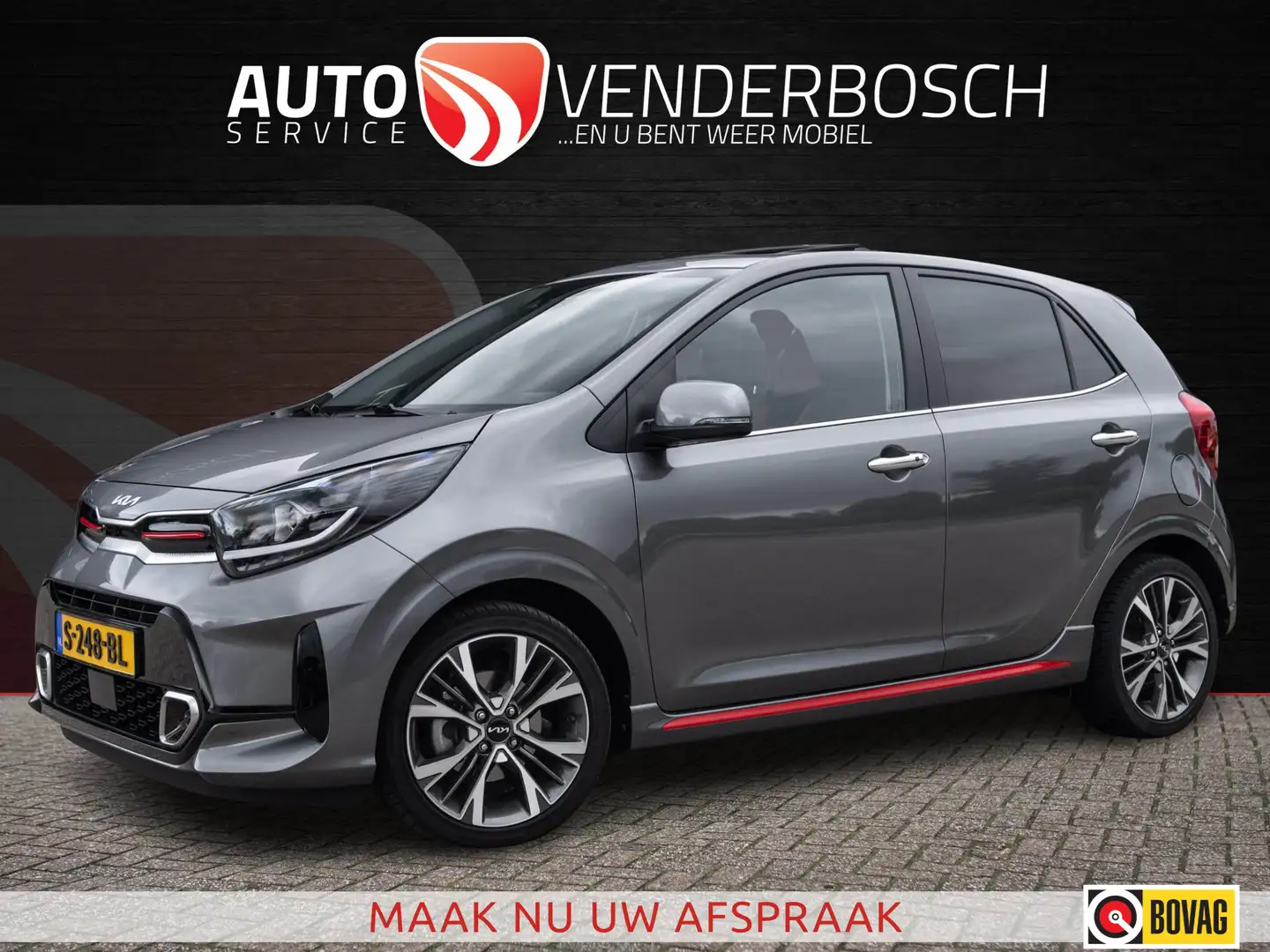 Kia Picanto 1.0 T-GDi GT-Line 5p 101pk | Alle opties | Pano | Grau - 1
