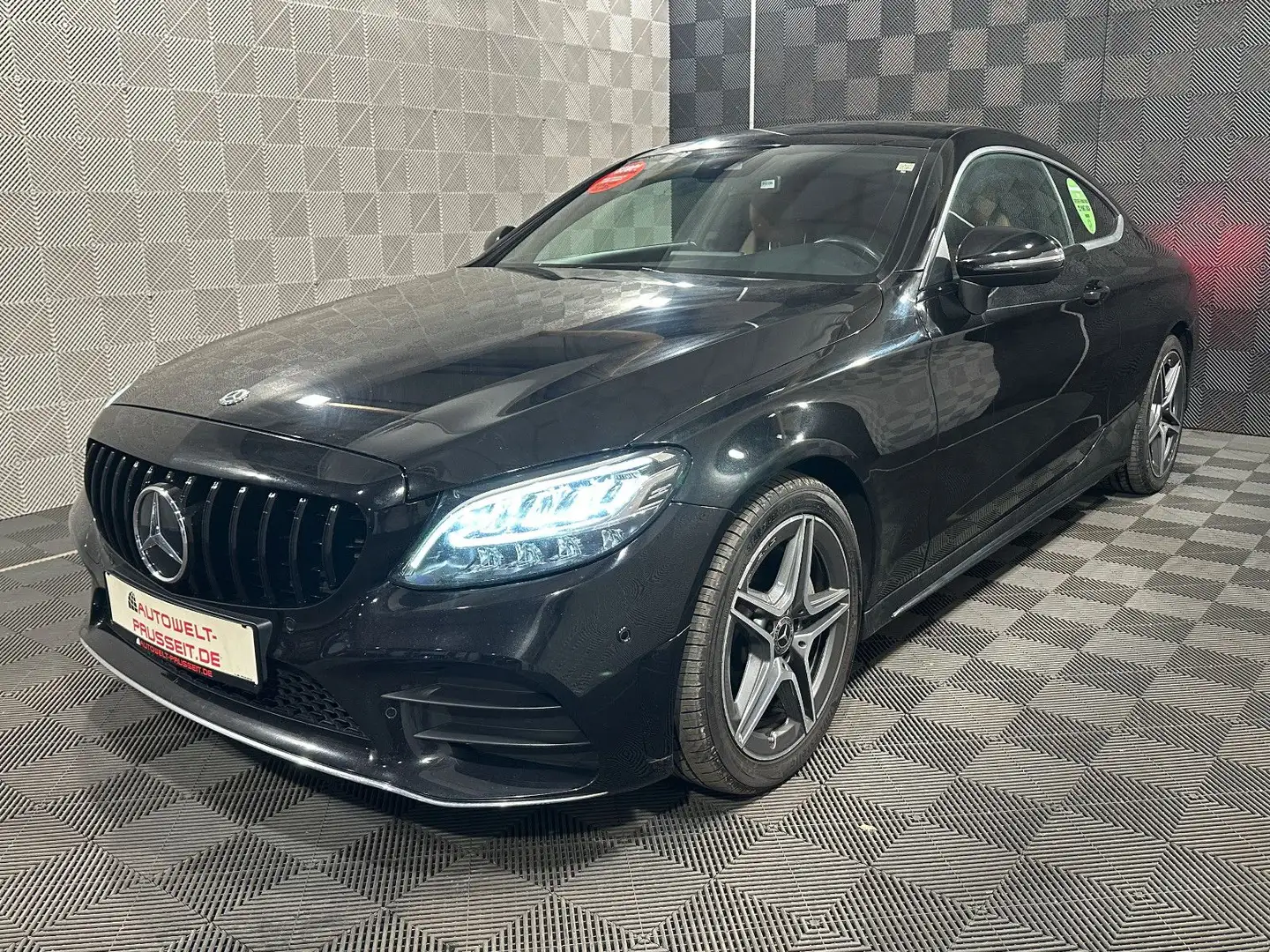 Mercedes-Benz C 200 Coupe*AMG*LED-BURMESTER-TEMPO-R.KAM-APPLE Noir - 2