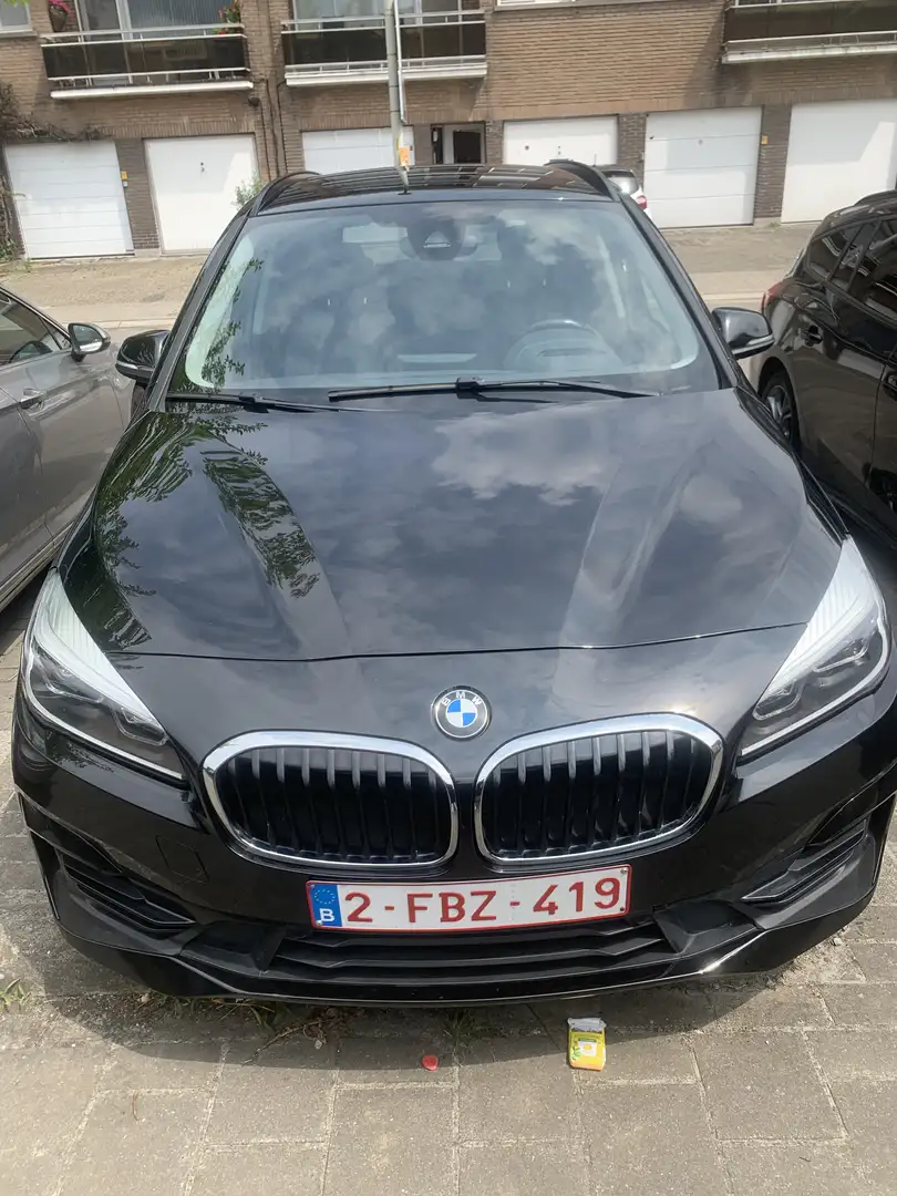 BMW 218 218d gran tourer M sport Zwart - 1