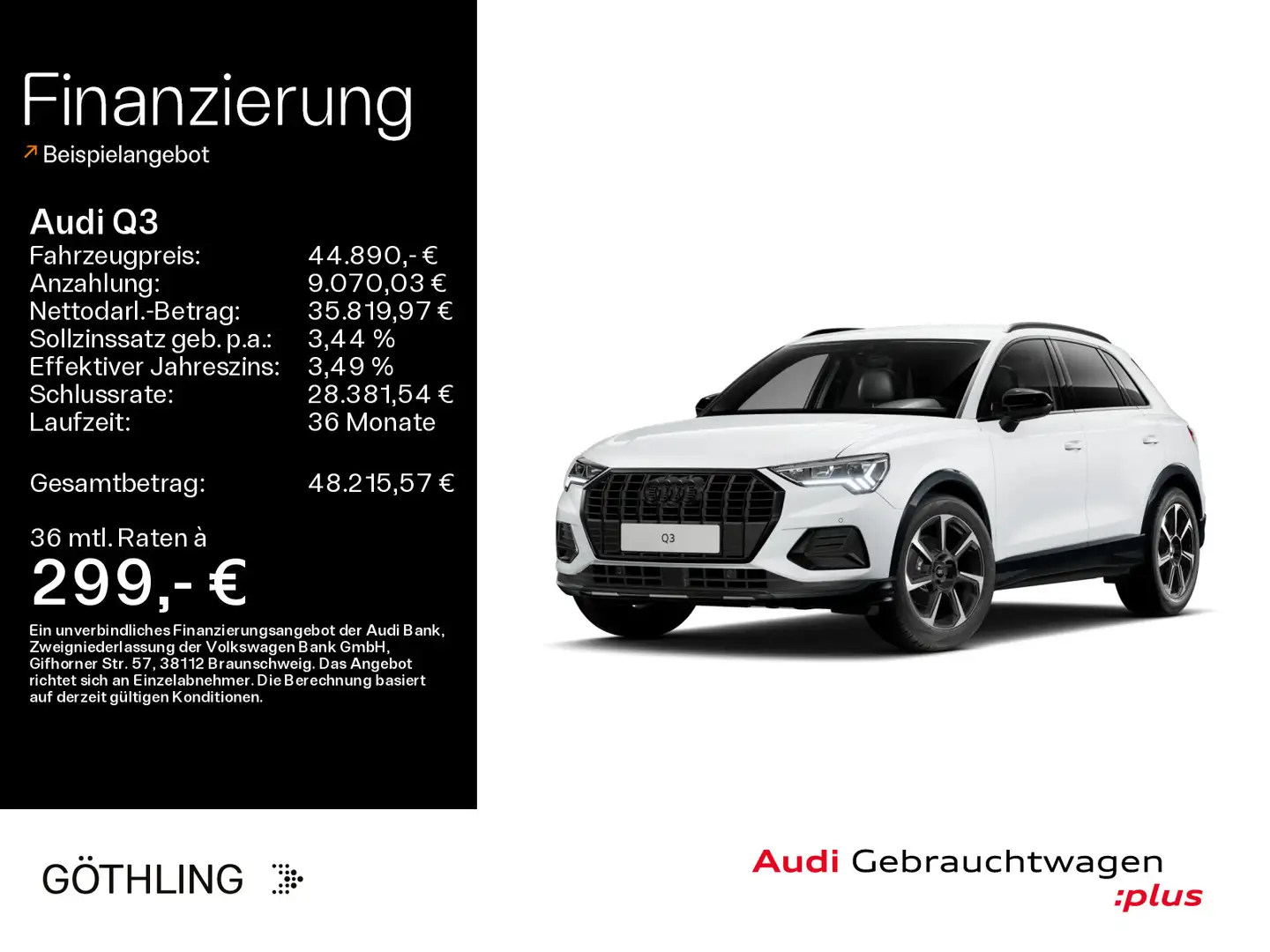 Audi Q3 35 TDI advanced S tro*LED*Virtual*Navi+*Sport Blanc - 1