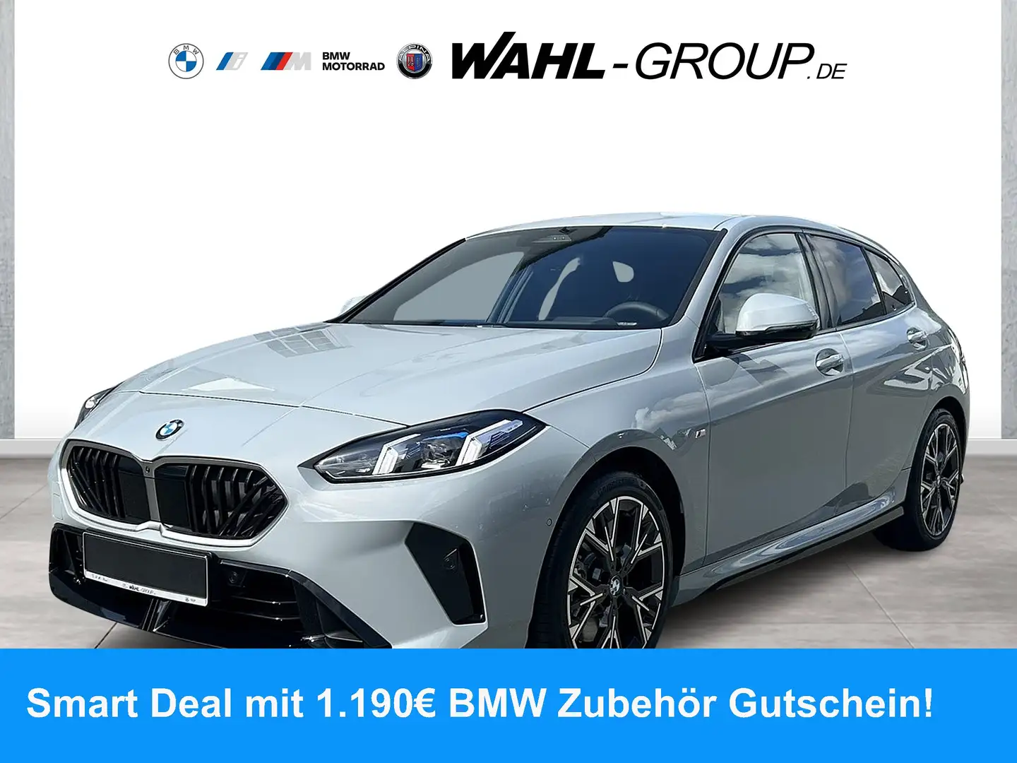BMW 123 xDrive M Sport AHK HeadUp eSitze HarmanKardon Gris - 1
