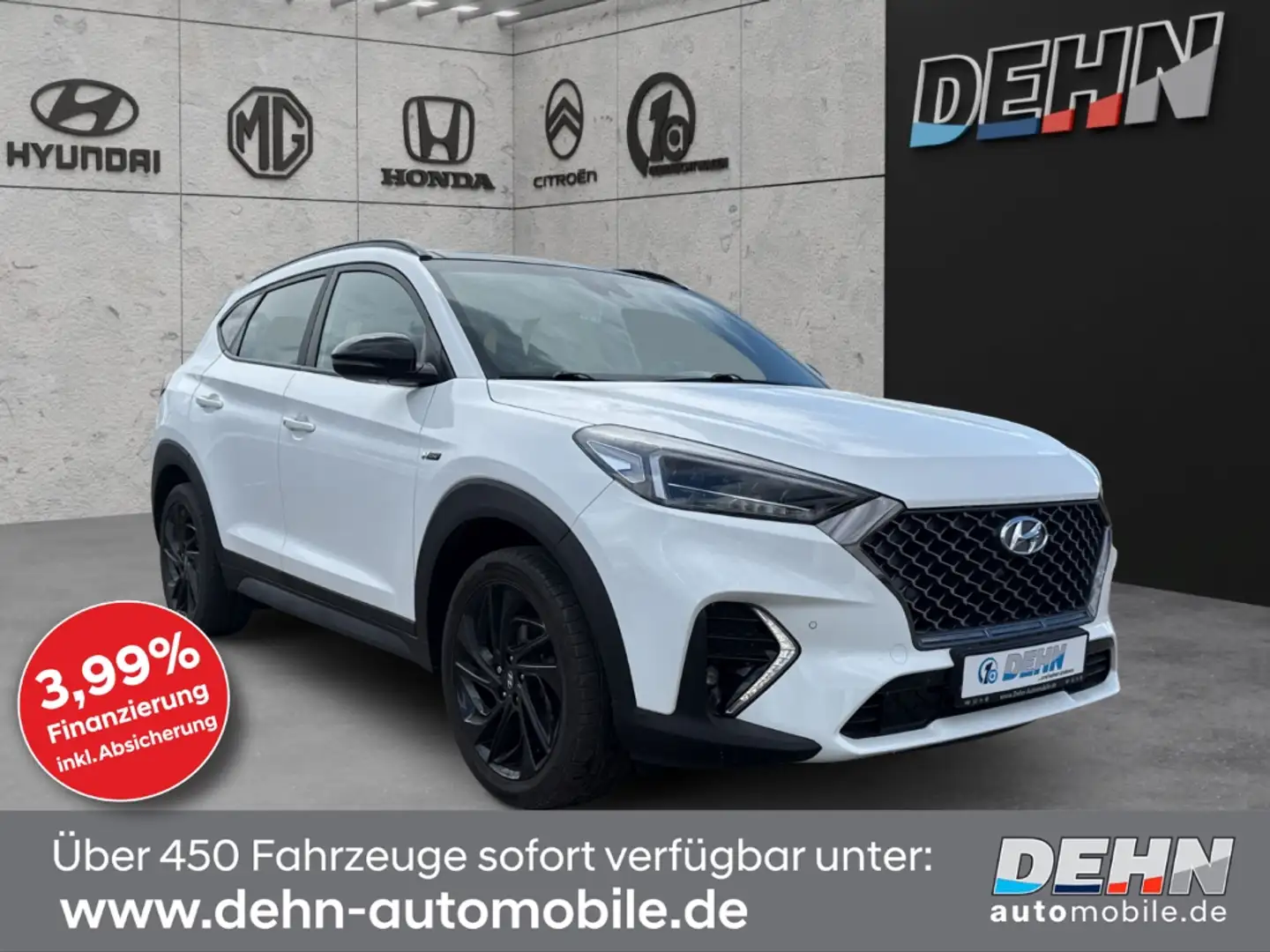 Hyundai TUCSON 1.6 T-GDI 4WD 7-DCT N-Line Pano AHK LED Weiß - 1