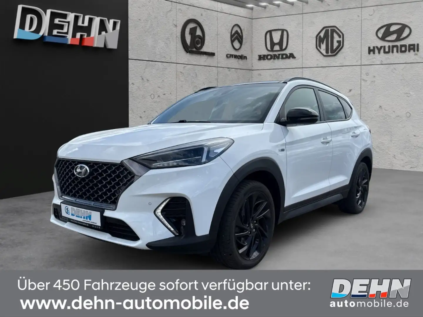 Hyundai TUCSON 1.6 T-GDI 4WD 7-DCT N-Line Pano AHK LED Weiß - 2