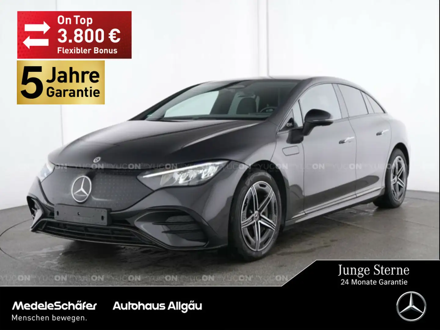 Mercedes-Benz EQE 500 EQE 500 4M AMG Night AHK 3D LEDER 22kW Distronic Grau - 1