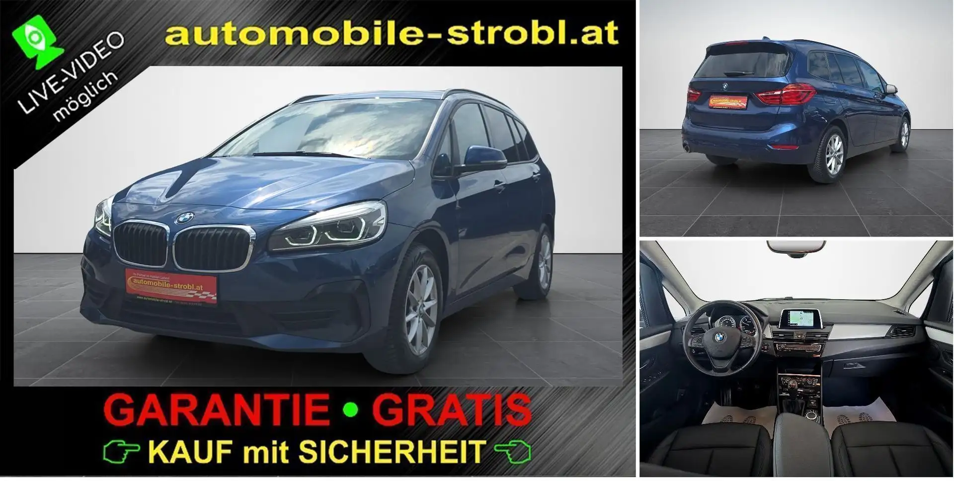 BMW 216 Gran Tourer 216d Adv. 7-Sitze GARANTIE Blau - 1