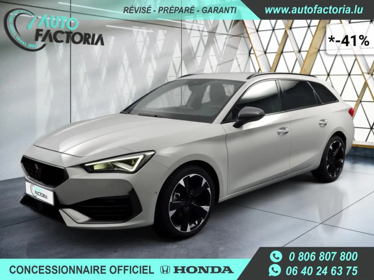 CUPRA Leon Break -41% 1.5 TSI 150 BVA +GPS+CAM+LED+Options Beige - 1