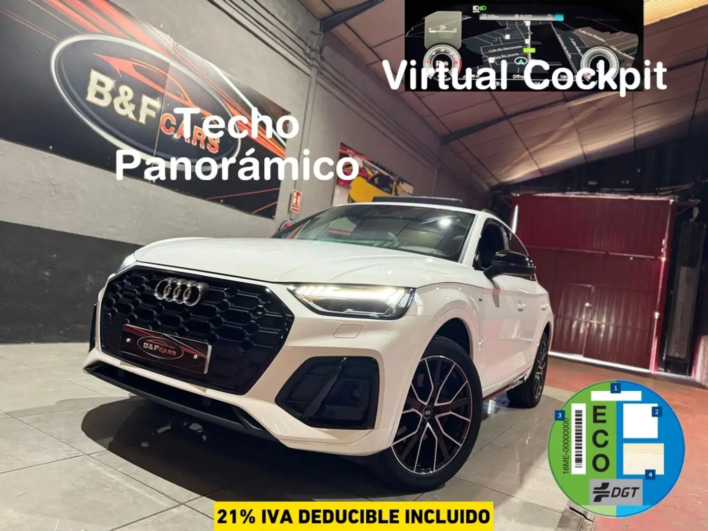 Audi Q5 40 TDI quattro-ultra Black line S tronic 150kW Blanco - 1