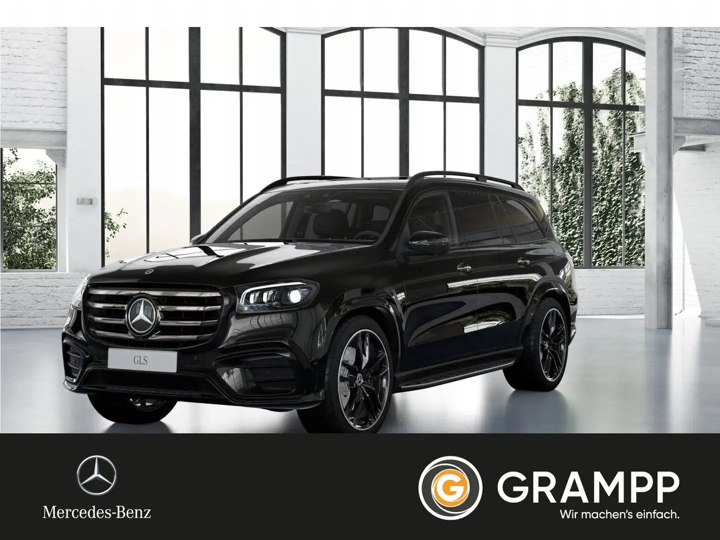 Mercedes-Benz GLS 450 4M AMG PremiumPlus/HUD/Pano/AHK/Fahrassi Schwarz - 1