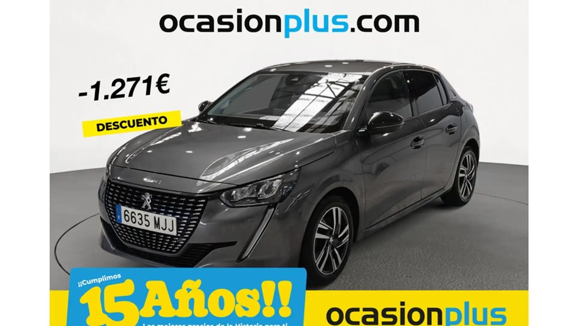 Peugeot 208 1.2 Puretech S&S Allure 100 Grau - 1