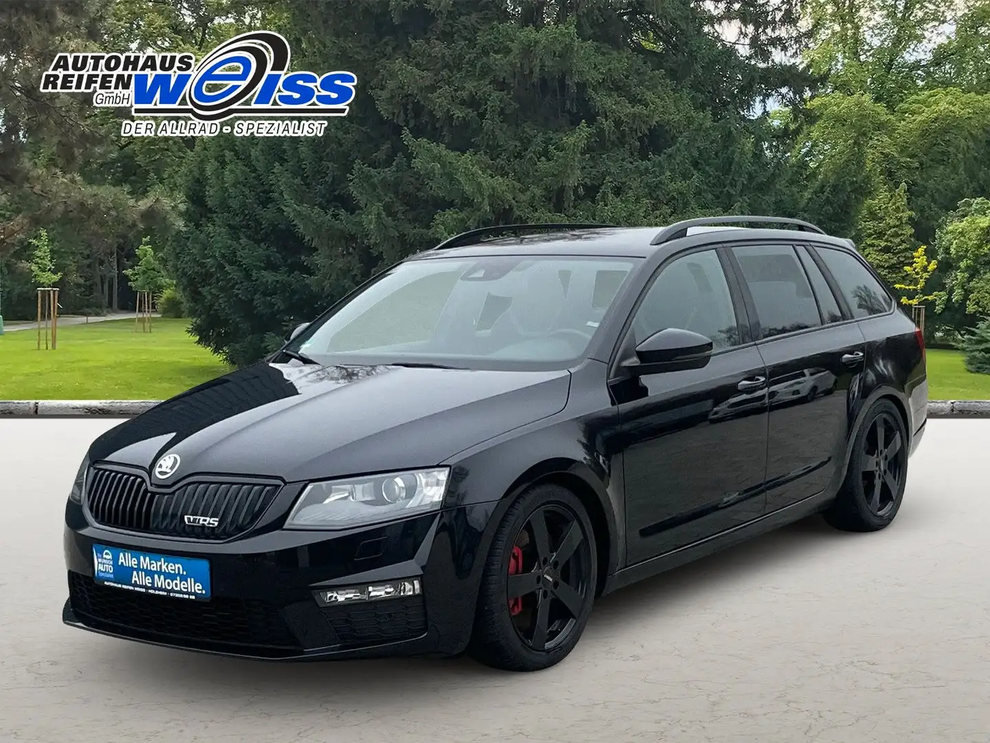 Skoda Octavia Combi RS, guter Z ustand, 8fach bereift Schwarz - 1