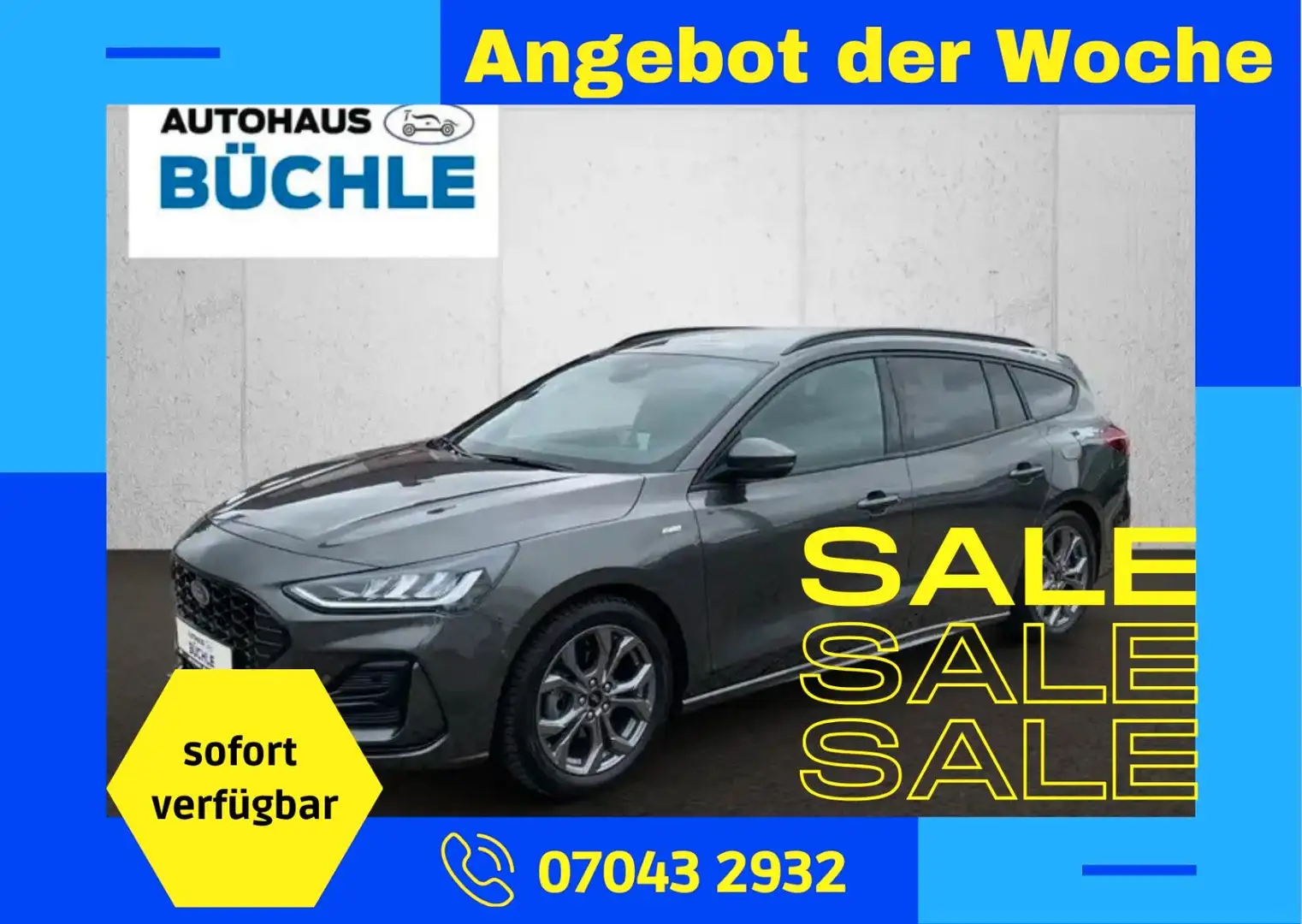 Ford Focus FOCUS ST-LINE X+AUTOMATIK+ACC+AHK+NAVI+KAMERA! Grau - 1