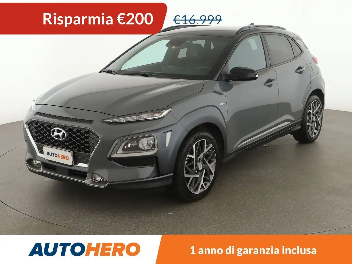 Hyundai KONA 1.6 Hybrid Exellence FHEV Grigio - 1