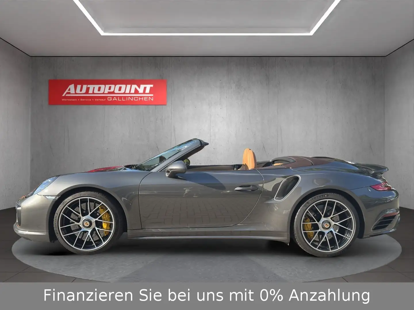 Porsche 911 Turbo S Cabriolet Keramic+Approved Grau - 2
