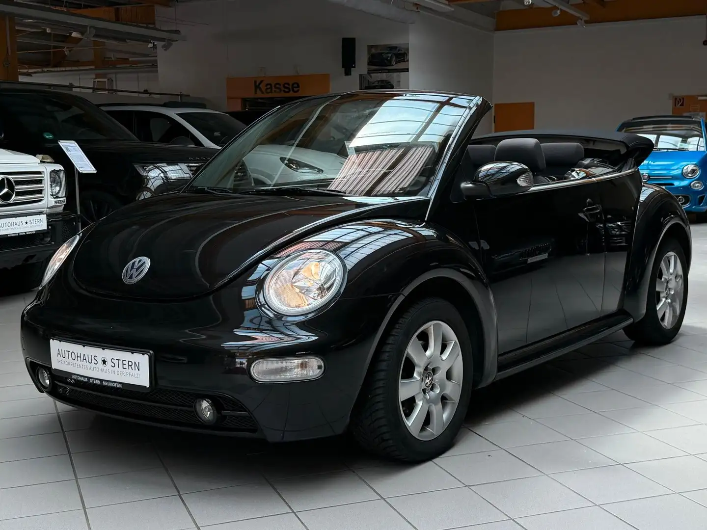 Volkswagen New Beetle Cabrio 1.6|Sitzheizung|Klimaanlage|CD Negro - 1
