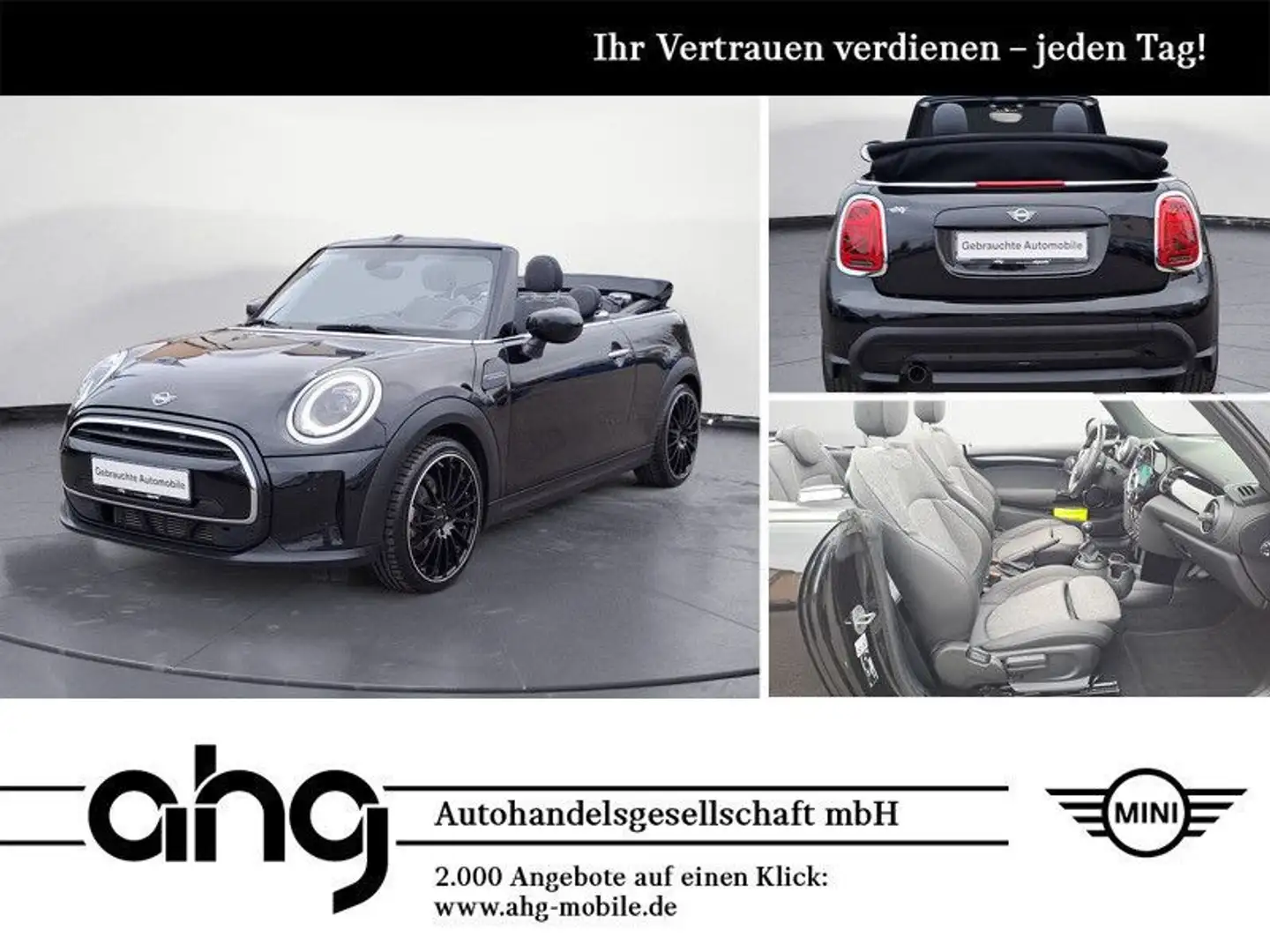 MINI One Cabrio Classic Trim 18' Klimaaut. Komfortzug Fekete - 1