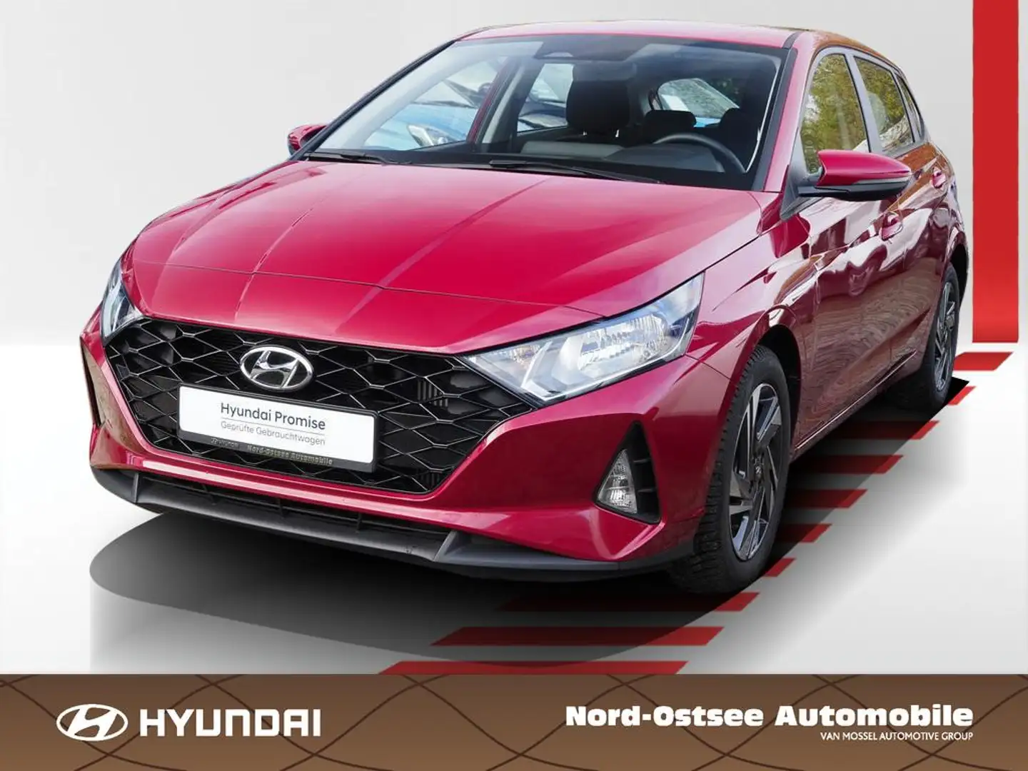 Hyundai i20 1.0 T-GDI SELECT KLIMA TEMPOMAT SPURH Rosso - 1