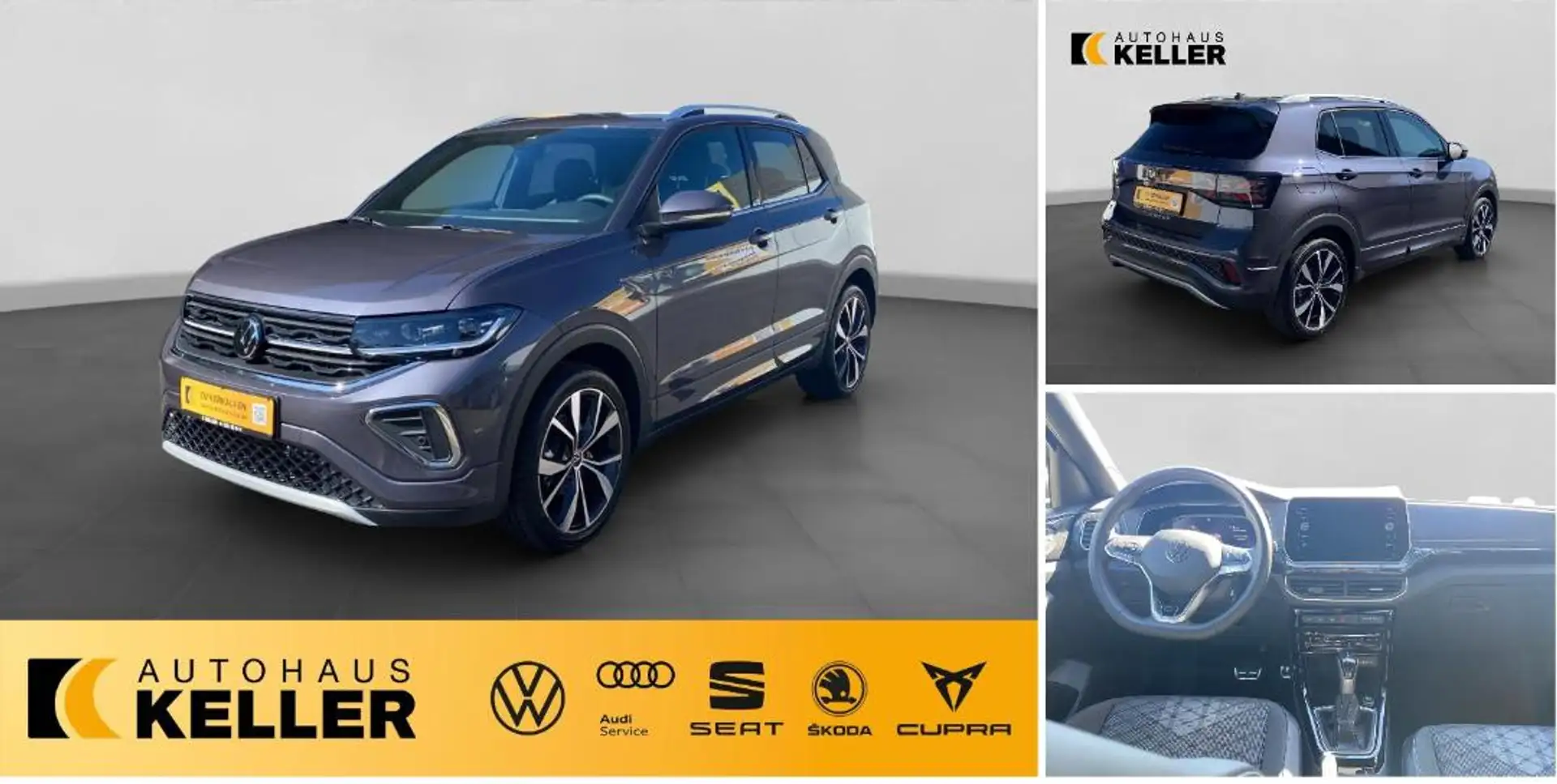 Volkswagen T-Cross R-Line 1.5 TSI DSG R-Line AHK/ACC/18"/Navi/Kam/Matrix/Clima/ Gris - 1