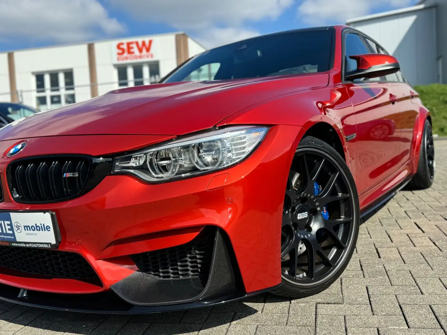 BMW M3 F80 *Head-up*H&K*BBS*no OPF*Deutsches FZ* Naranja - 2