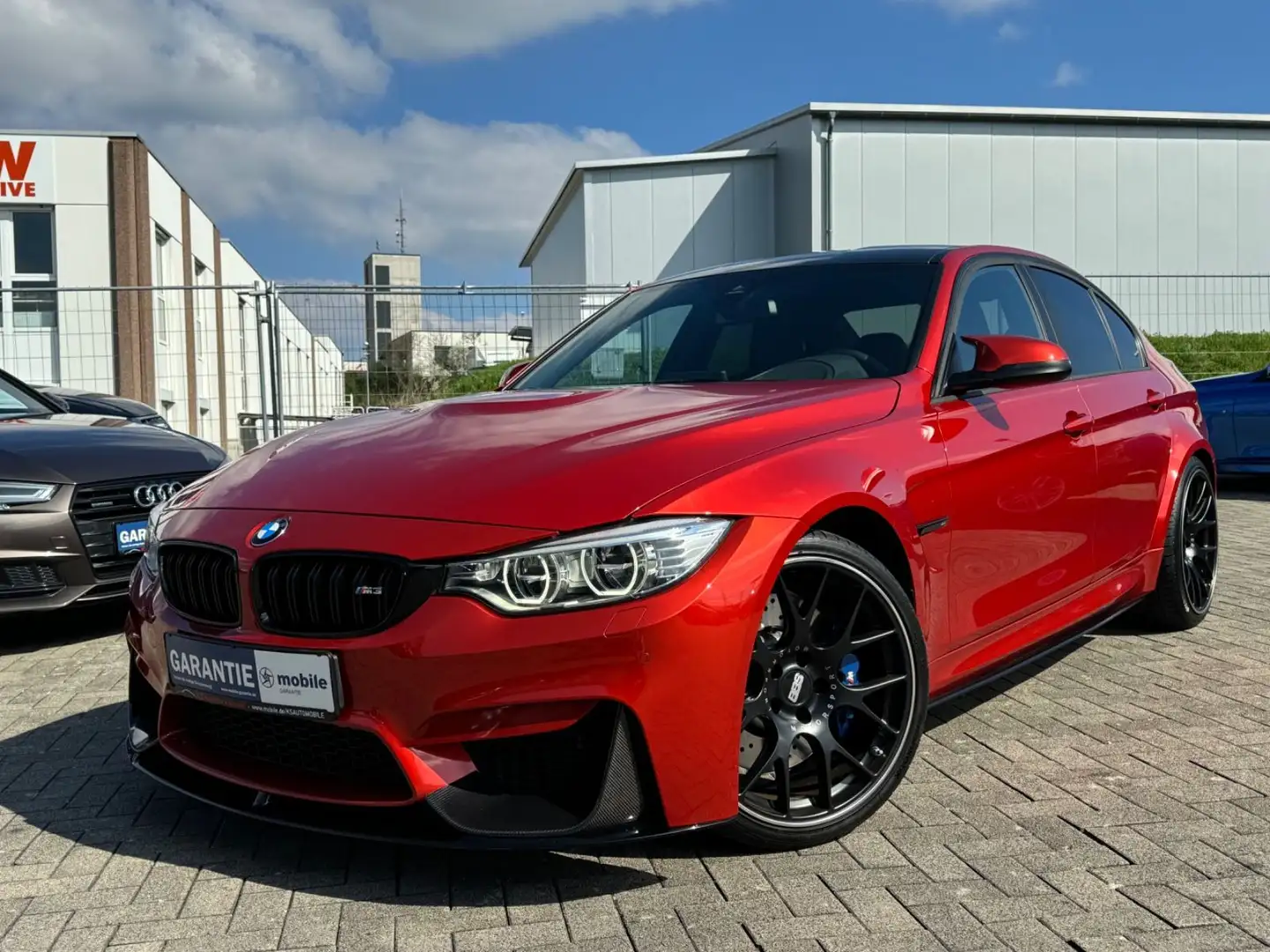 BMW M3 F80 *Head-up*H&K*BBS*no OPF*Deutsches FZ* Naranja - 1