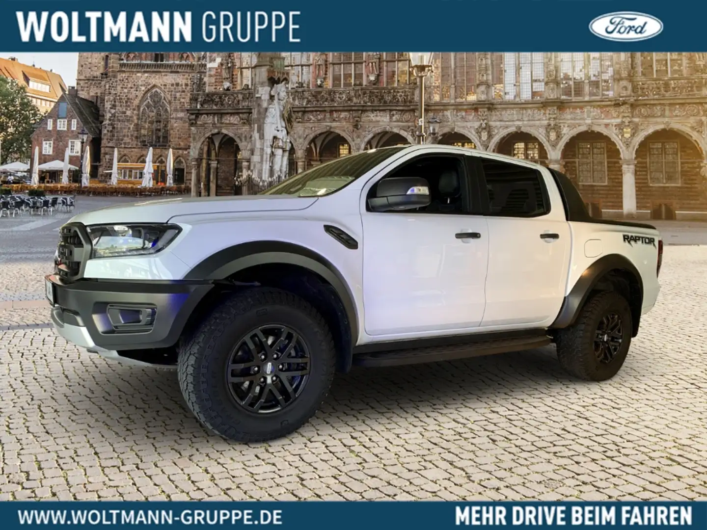 Ford Ranger Raptor Doppelkabine 4x4 2.0 Diesel Offroad Paket, Blanc - 1