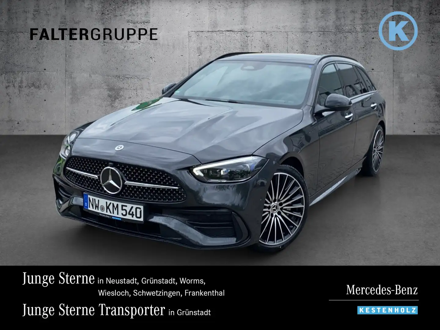 Mercedes-Benz C 300 C 300d T AMG+NIGHT+360°+DISTRO+PANO+AHK+SOUND Grau - 1