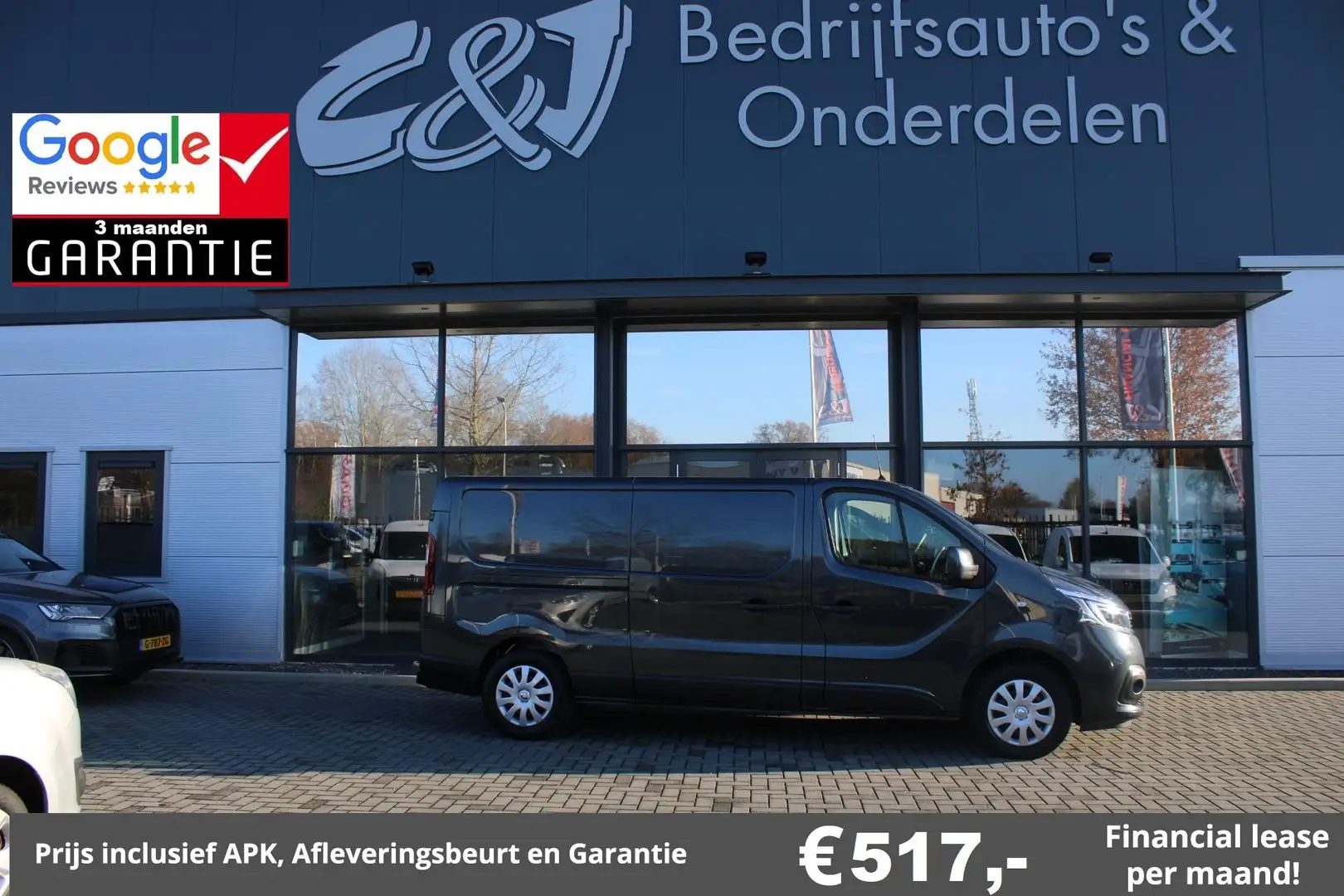 Renault Trafic 2.0 dCi 145 L2H1 automaat navi luxe lease 517,- p/ Zwart - 1